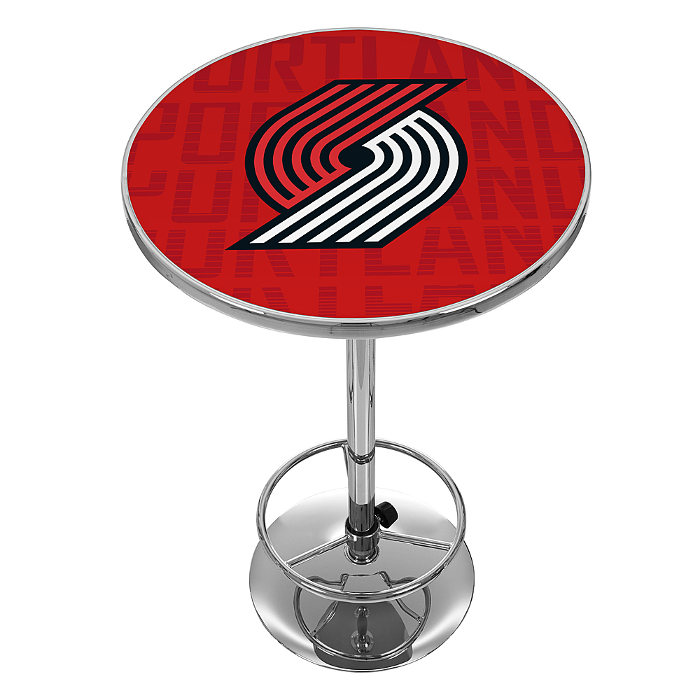 Portland Trail Blazers NBA City Chrome Pub Table - Red, Black, White, Gray