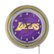 Alt View Zoom 12. L.A. Lakers NBA Fade Chrome Double Ring Neon Clock - Purple, Gold.