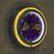 Alt View Zoom 16. L.A. Lakers NBA Fade Chrome Double Ring Neon Clock - Purple, Gold.