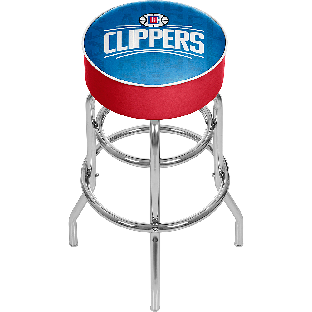 Los Angeles Clippers NBA City Padded Swivel Bar Stool - Red, Blue, White