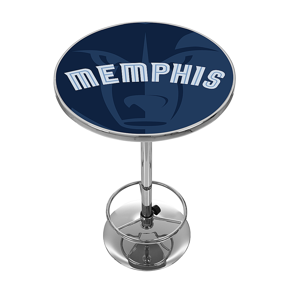 Memphis Grizzlies NBA Fade Chrome Pub Table - Memphis Midnight Blue, Smoke Blue