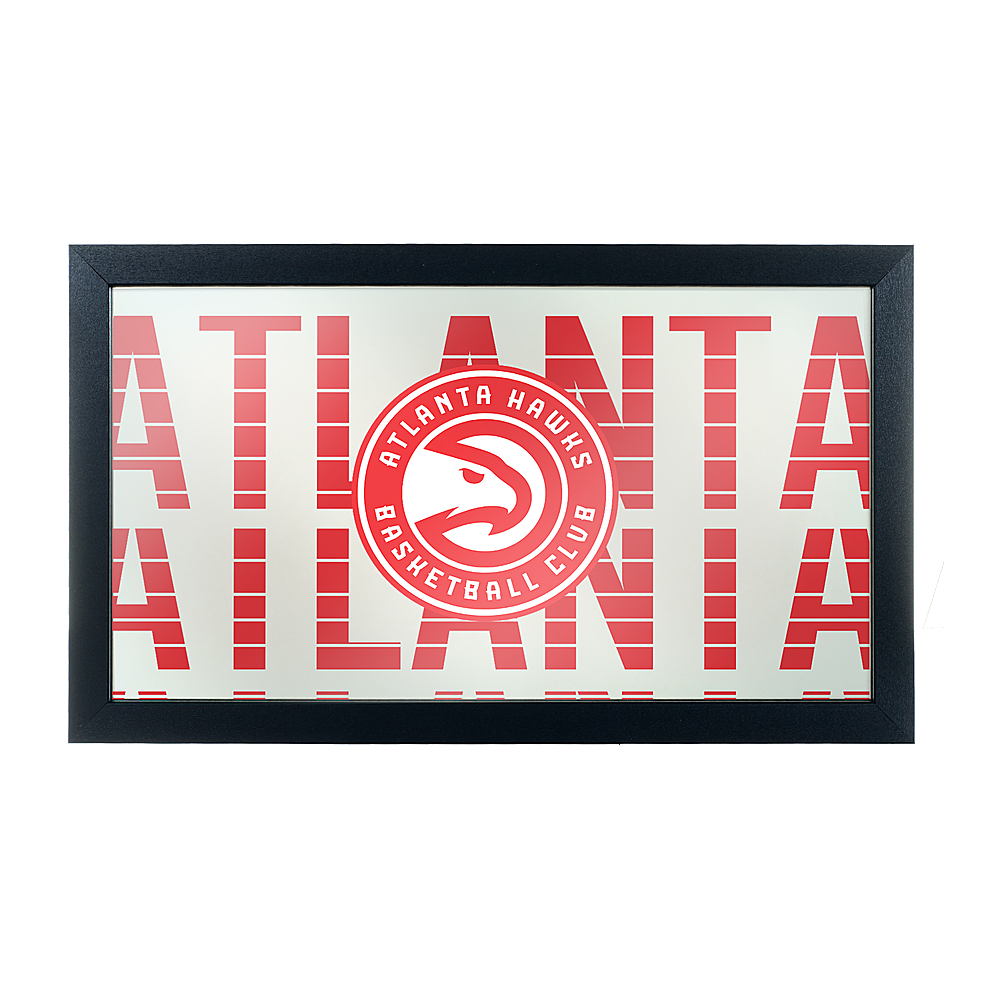 Atlanta Hawks NBA City Framed Bar Mirror - Red, White