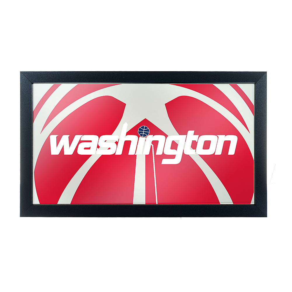 Washington Wizards NBA Fade Framed Bar Mirror - Red, White, Blue