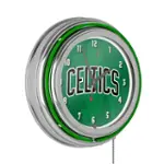 Boston Celtics NBA Chrome Double Ring buy Neon Clock