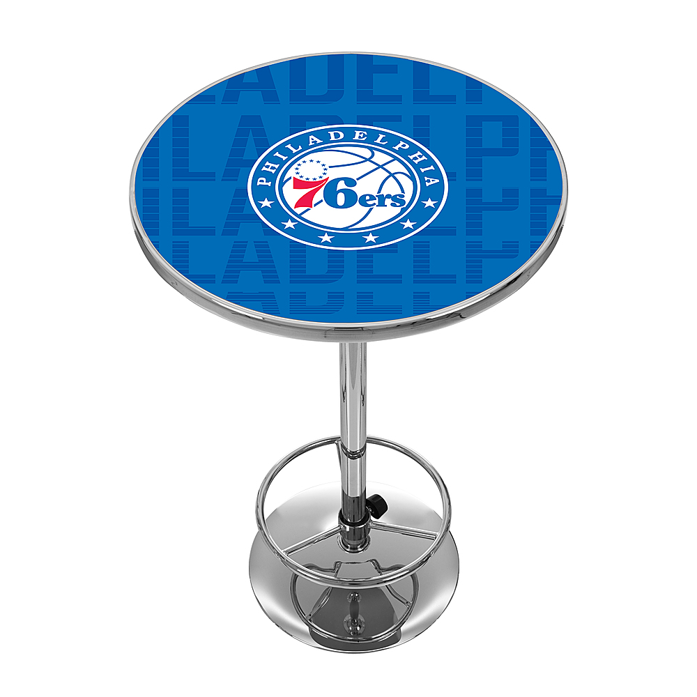 Philadelphia 76ers NBA City Chrome Pub Table - Royal Blue, Red, White