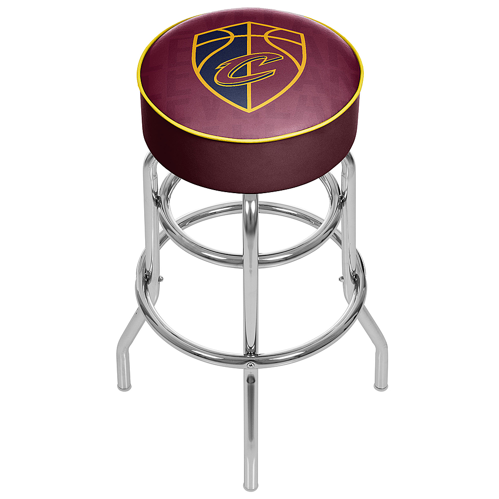 Cleveland Cavaliers NBA City Padded Swivel Bar Stool - Wine, Gold