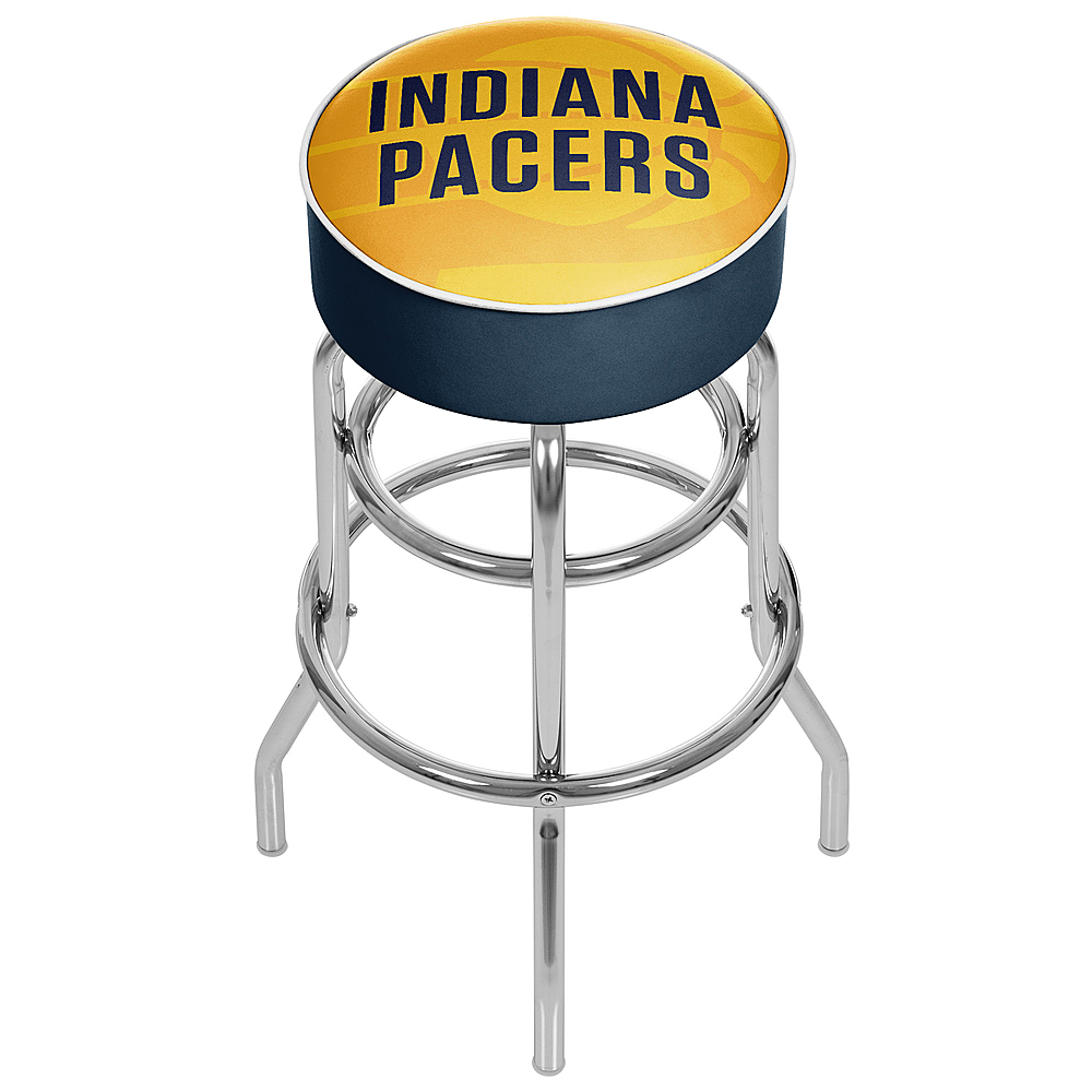 Indiana Pacers NBA Fade Padded Swivel Bar Stool - Gold, Black