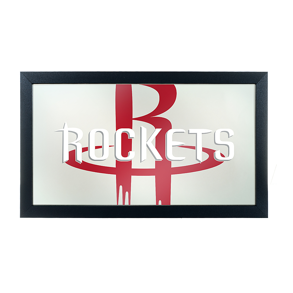Houston Rockets NBA Fade Framed Bar Mirror - Red, White
