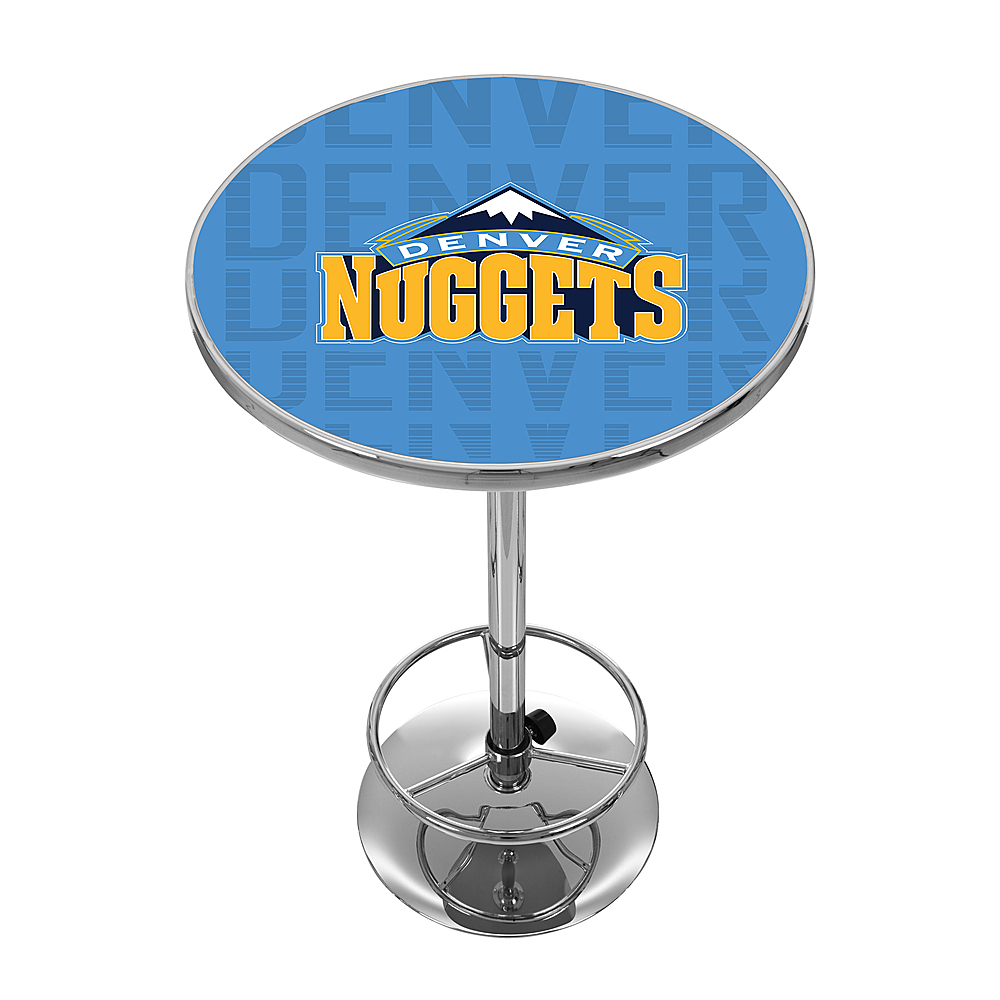 Denver Nuggets NBA City Chrome Pub Table - Powder Blue, Yellow