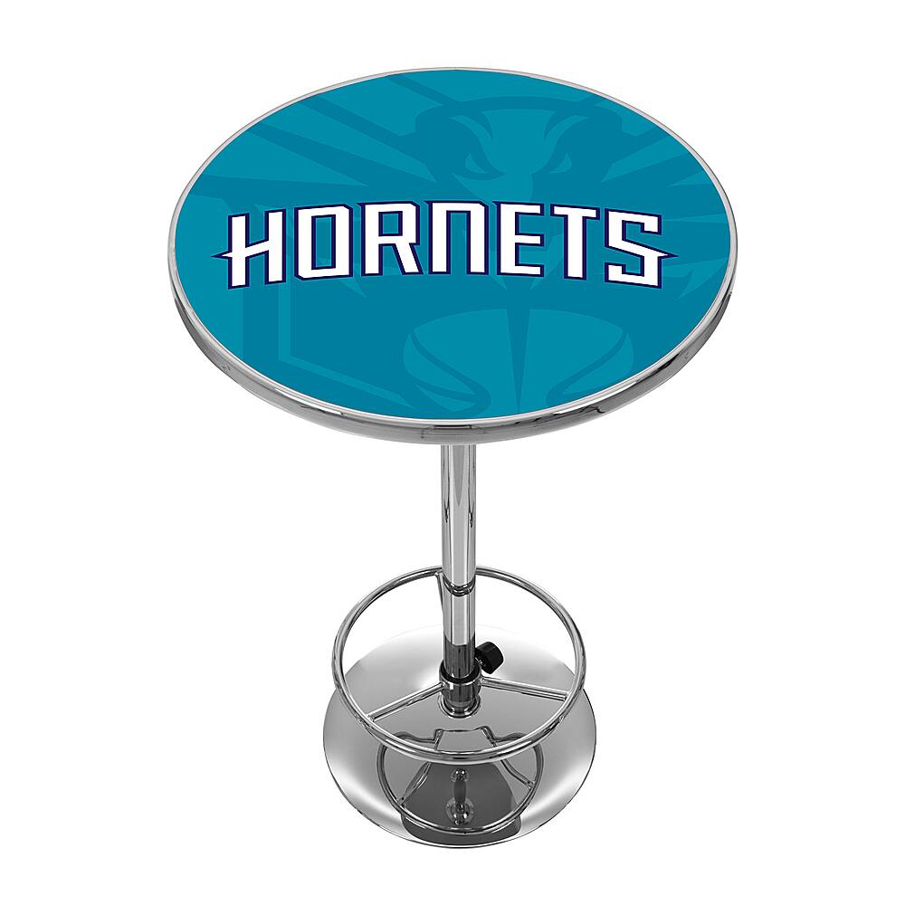 Charlotte Hornets NBA Fade Chrome Pub Table - Teal, White, Dark Blue