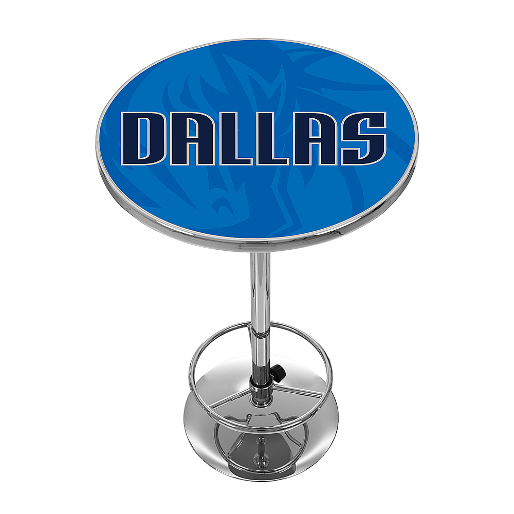 Dallas Mavericks NBA Fade Chrome Pub Table - Royal Blue, Black