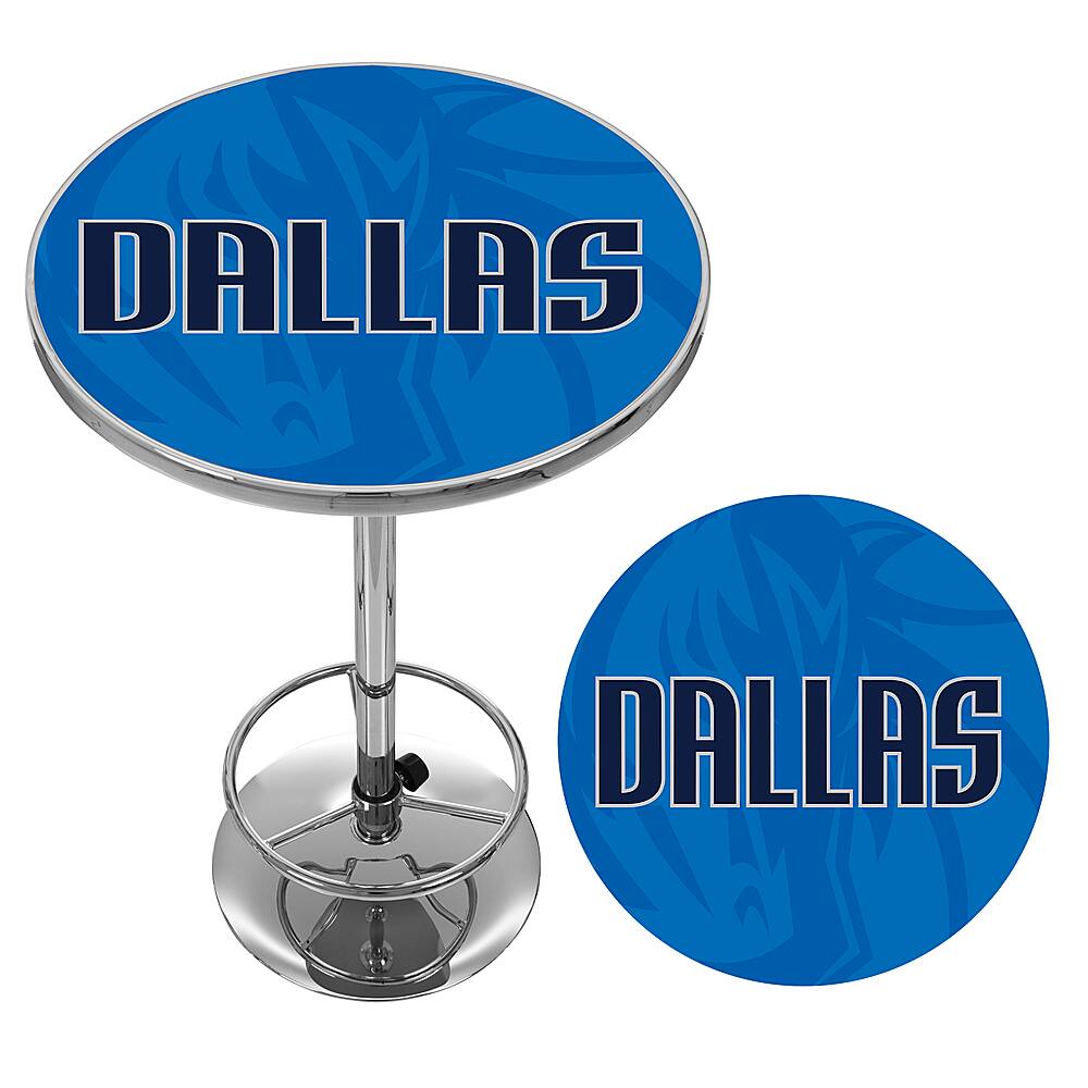 Best Buy Dallas Mavericks NBA Fade Chrome Pub Table Royal Blue, Black