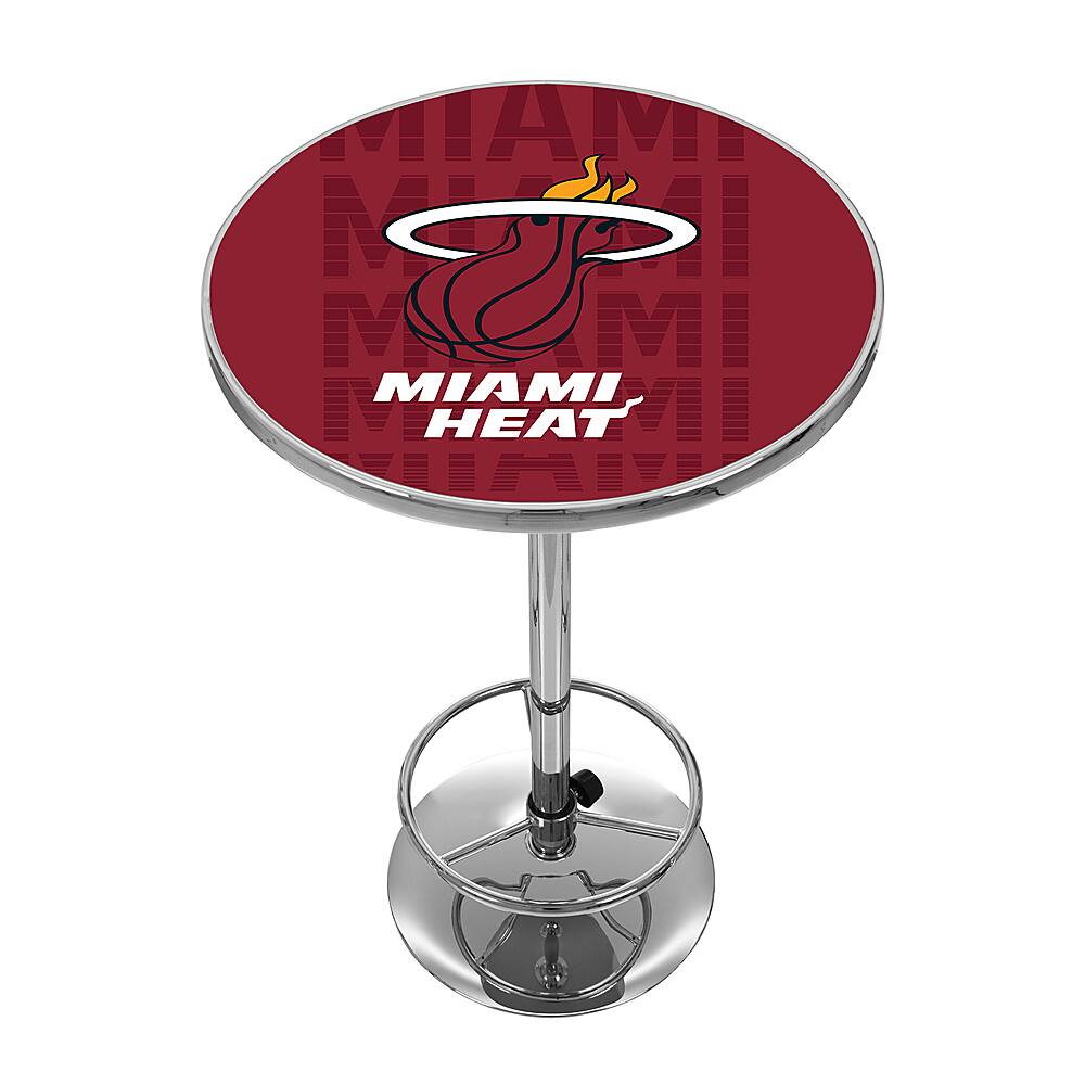 Miami Heat NBA City Chrome Pub Table - Red, White, Black