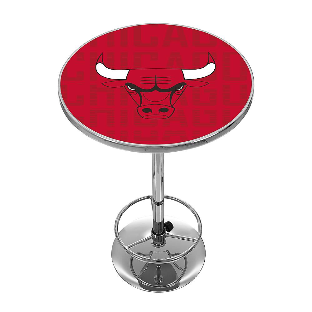 Chicago Bulls NBA City Chrome Pub Table - Red, Black, White