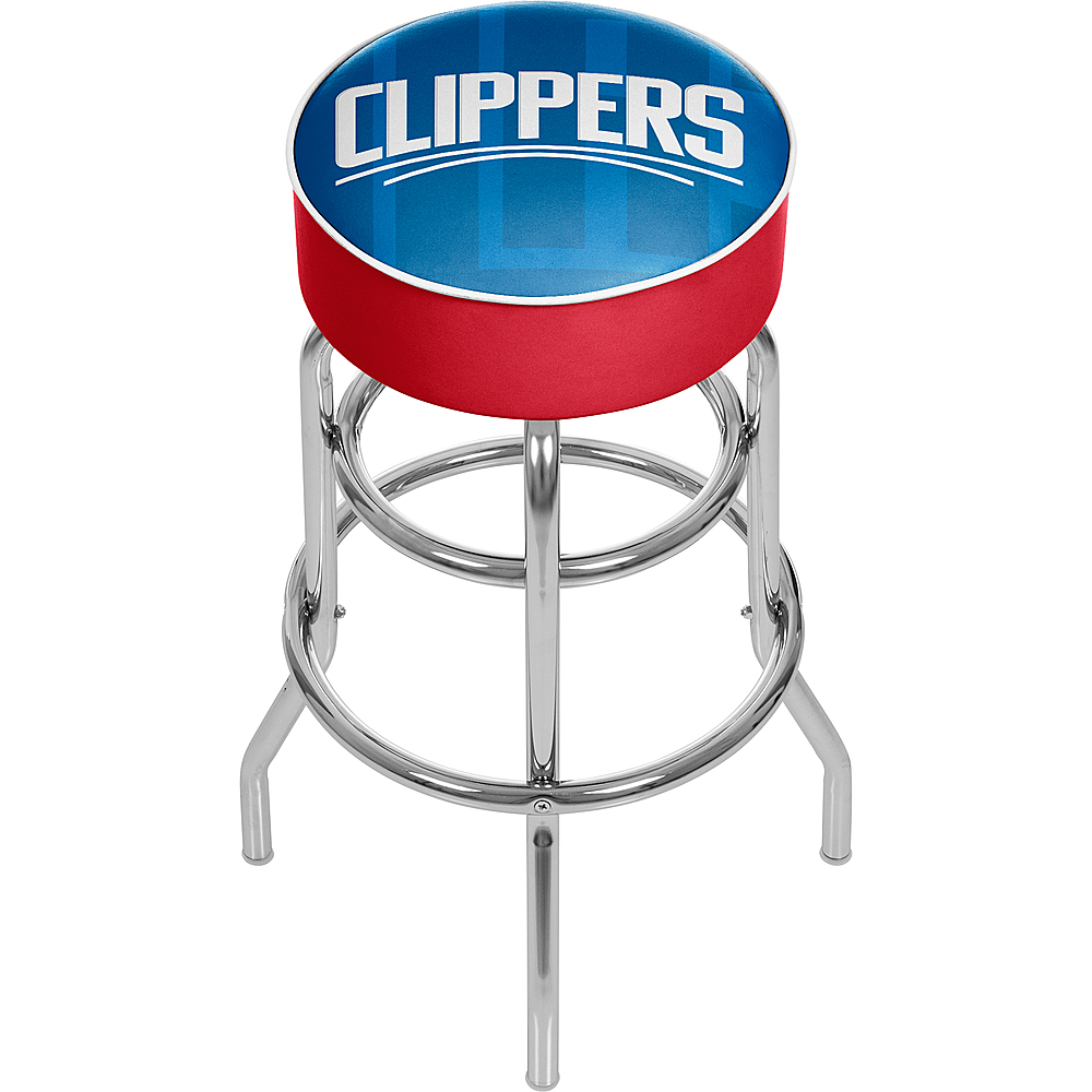 L.A. Clippers NBA Fade Swivel Bar Stool - Blue, White