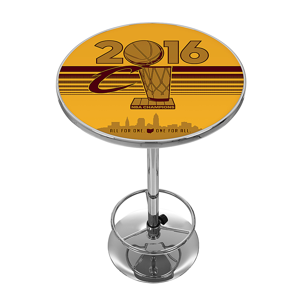 Cleveland Cavaliers 2016 NBA Champions Chrome Pub Table - Wine, Gold