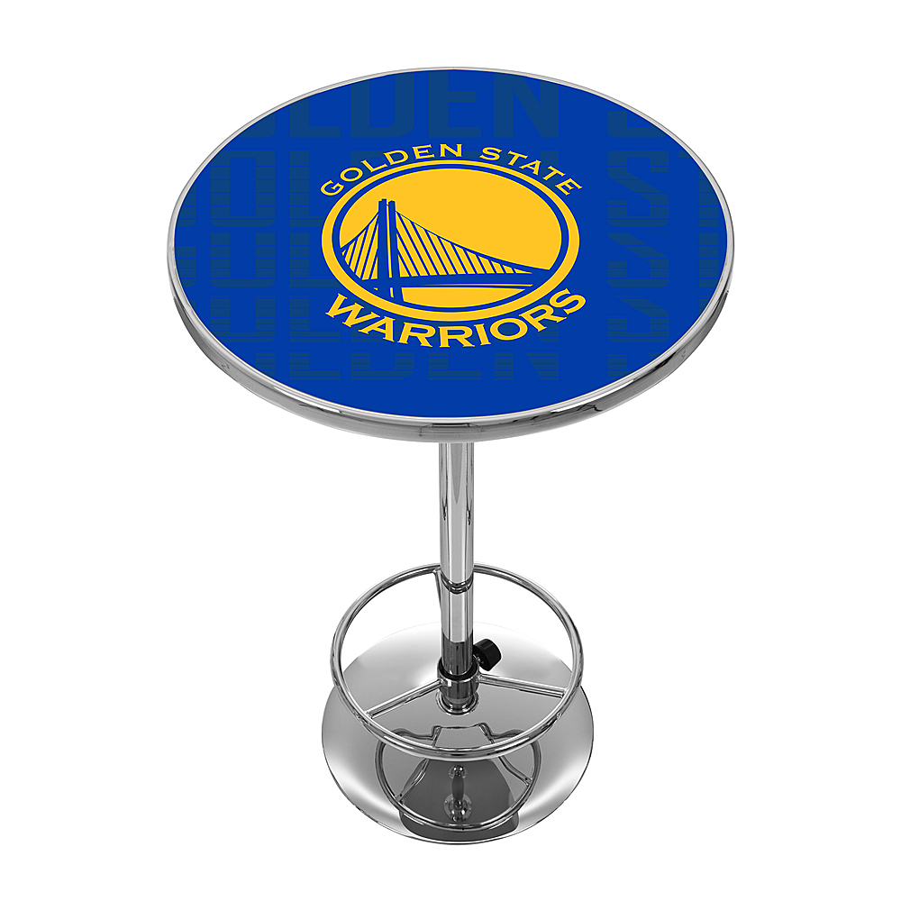 Golden State Warriors NBA City Chrome Pub Table - Blue, Gold