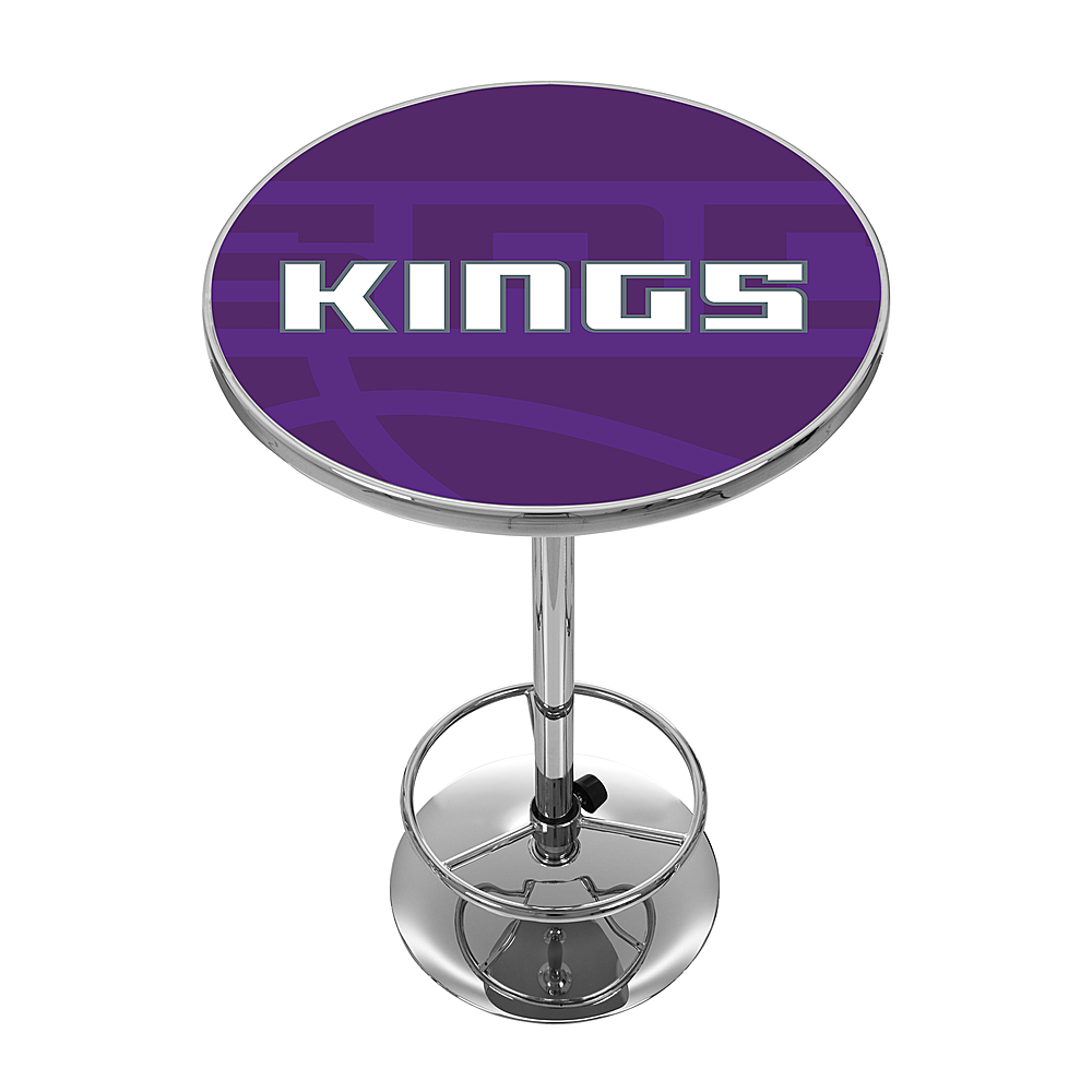 Sacramento Kings NBA Fade Chrome Pub Table - Purple, White, Gray