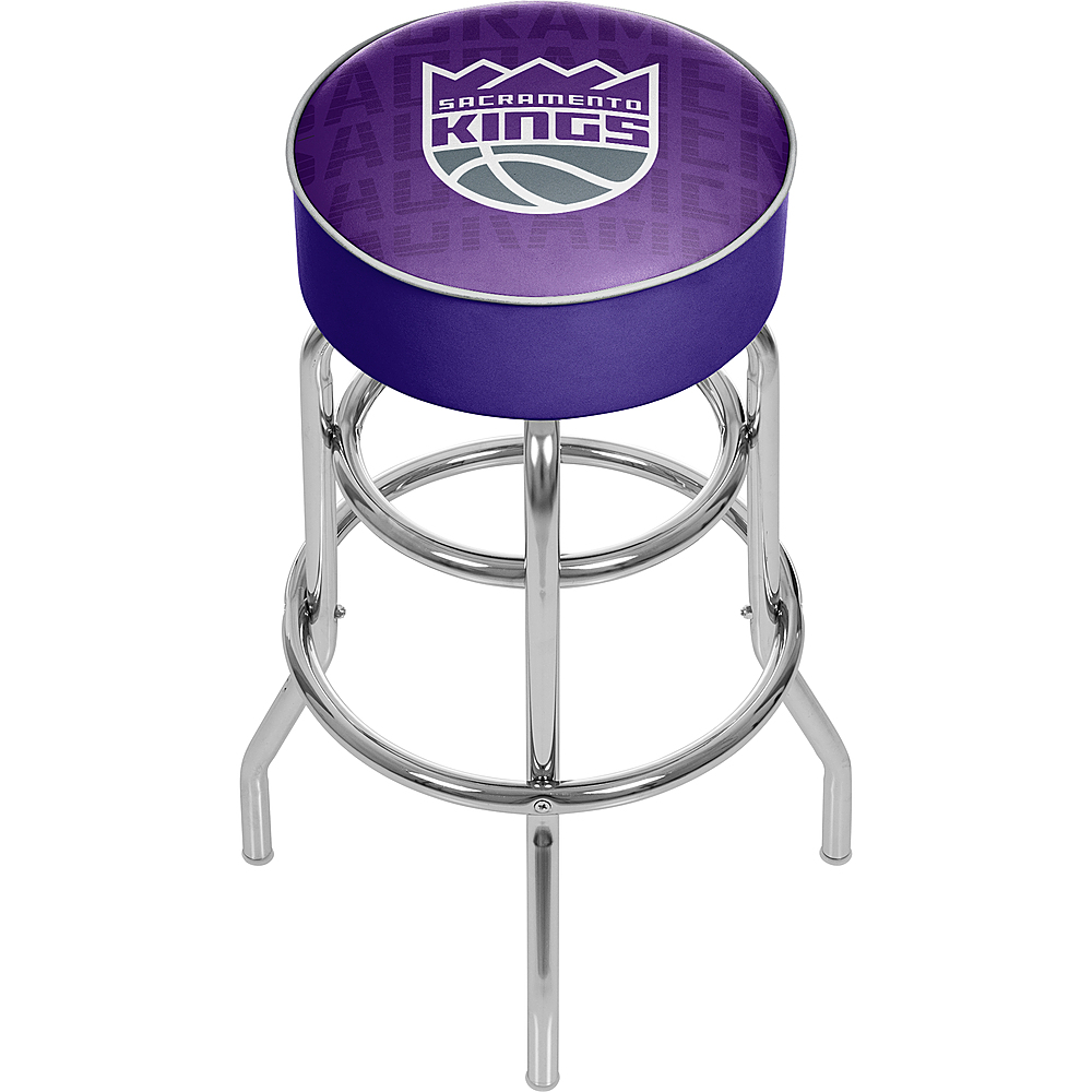 Sacramento Kings NBA City Padded Swivel Bar Stool - Purple, Slate Gray