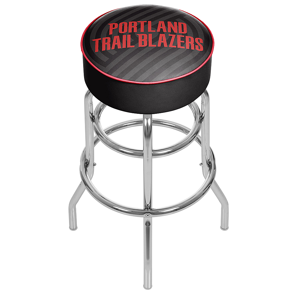 Portland Trail Blazers NBA Fade Swivel Bar Stool - Black, Red, Gray