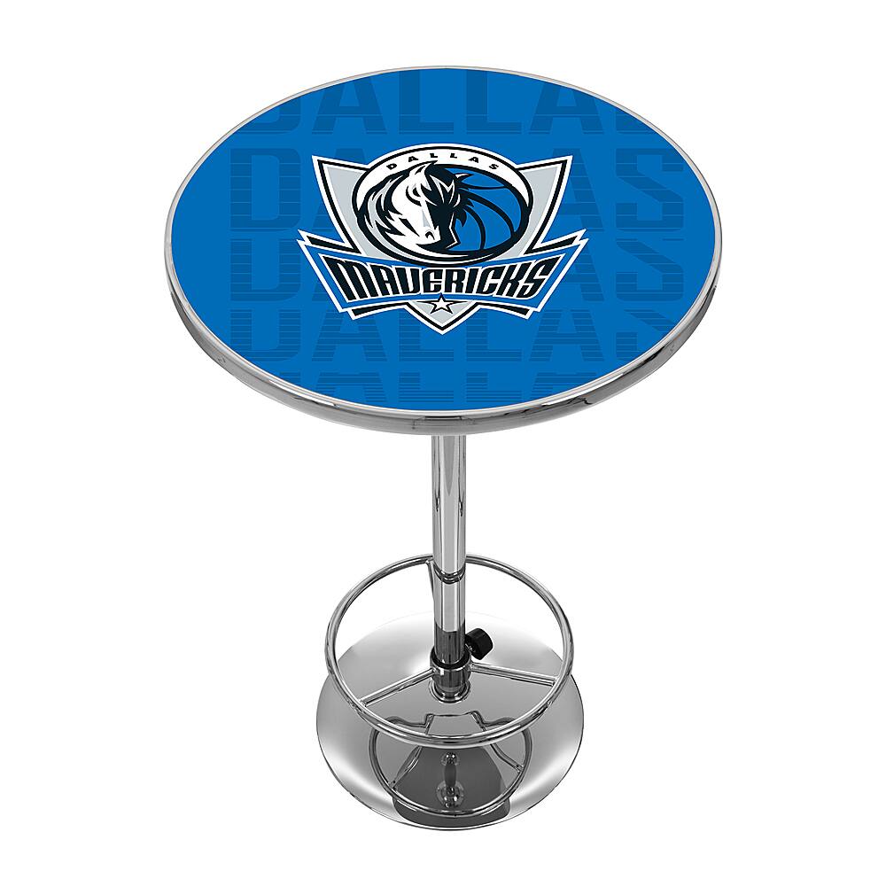 Dallas Mavericks NBA City Chrome Pub Table - Royal Blue, Silver