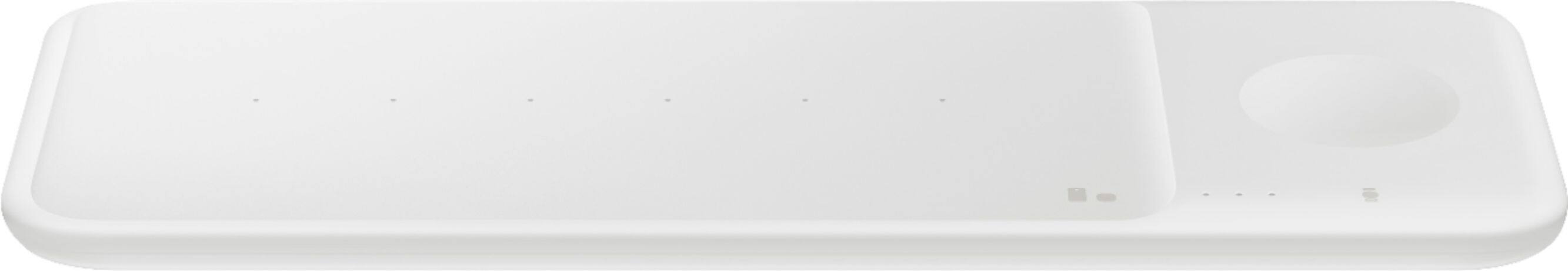 Front. Samsung - Wireless Charger Pad Trio - White.