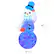 Alt View 11. Novelty Lights - 7’ Inflatable Swirling Lights Snowman with tipping Hat - White.