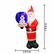 Alt View 11. Novelty Lights - 7’ Inflatable Swirling Lights Santa with snow globe - Red.