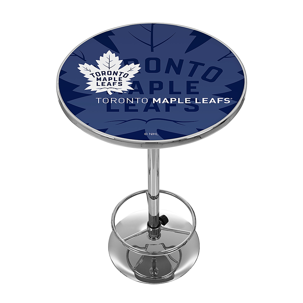 Toronto Maple Leafs NHL Watermark Chrome Pub Table - Blue, White