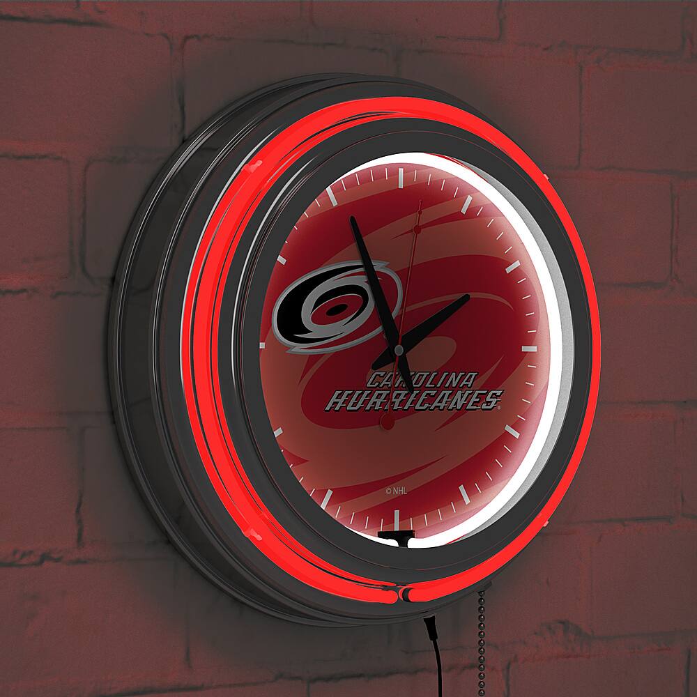 Best Buy: Carolina Hurricanes NHL Watermark Chrome Double Ring Neon ...