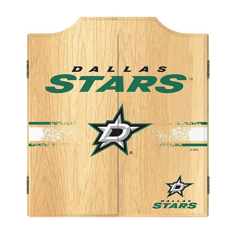 Dallas Stars NHL  Dart Cabinet Set with Darts and Board - Victory Green, Black, Silver