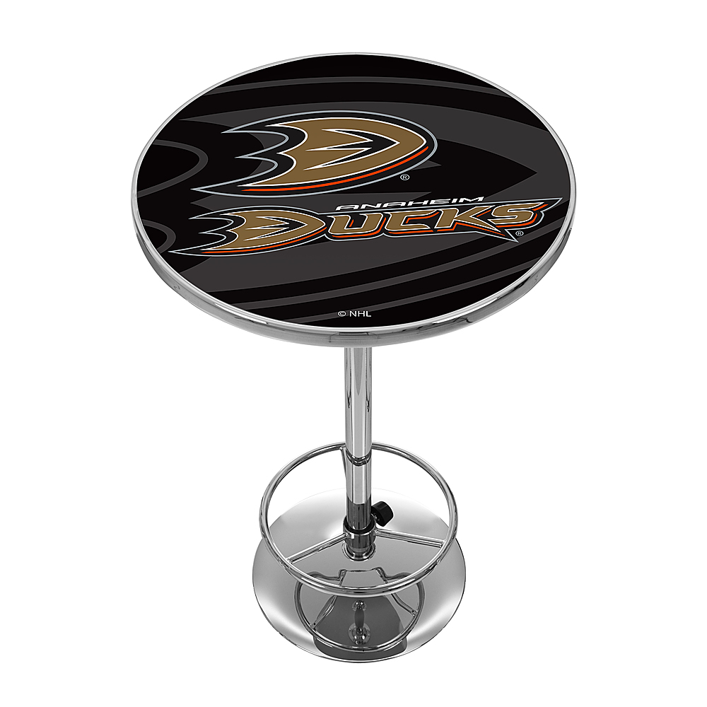 Anaheim Ducks NHL Watermark Chrome Pub Table - Black, Orange, Gold