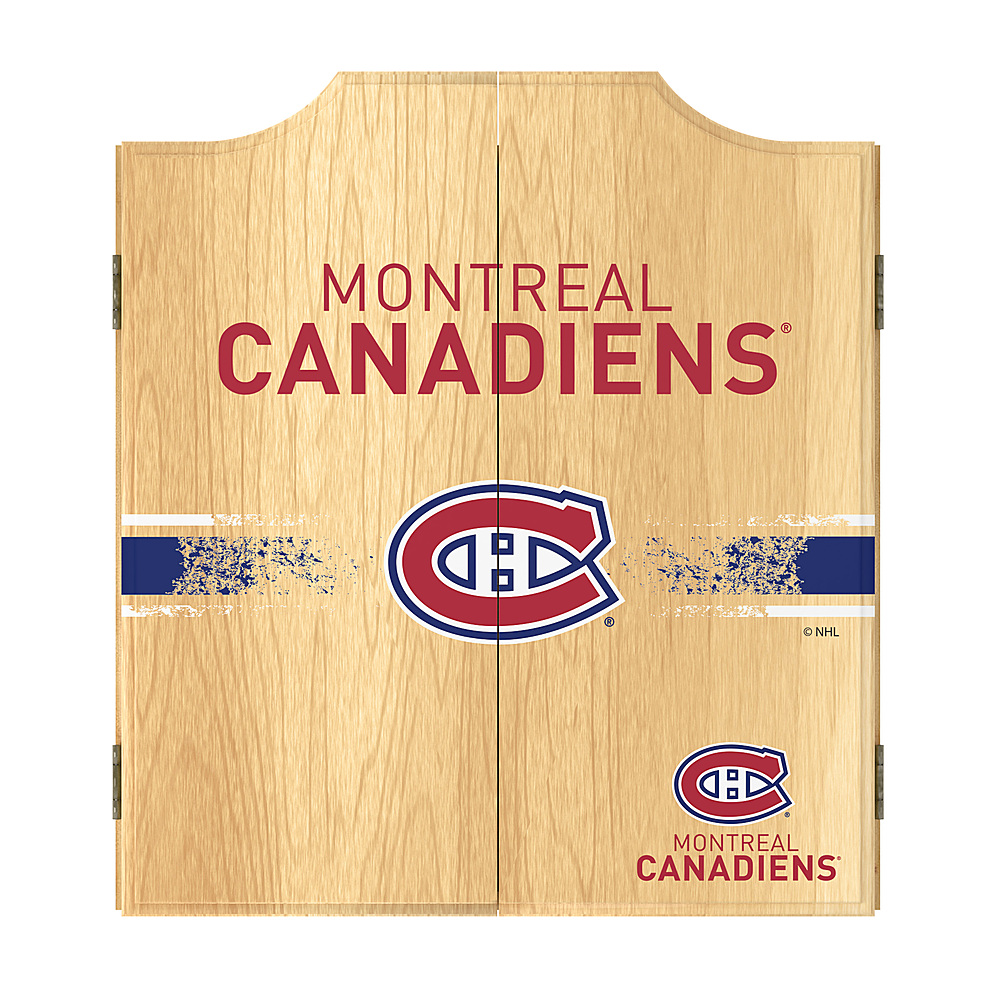Montreal Canadiens NHL  Dart Cabinet Set with Darts and Board - Red, White, Blue