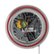 Alt View Zoom 12. Chicago Blackhawks NHL Watermark Chrome Double Ring Neon Clock - Red, Black, White.