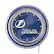 Alt View 12. NHL - Tampa Bay Lightning NHL Watermark Chrome Double Ring Neon Clock - Blue, White, Silver.