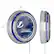 Alt View 13. NHL - Tampa Bay Lightning NHL Watermark Chrome Double Ring Neon Clock - Blue, White, Silver.