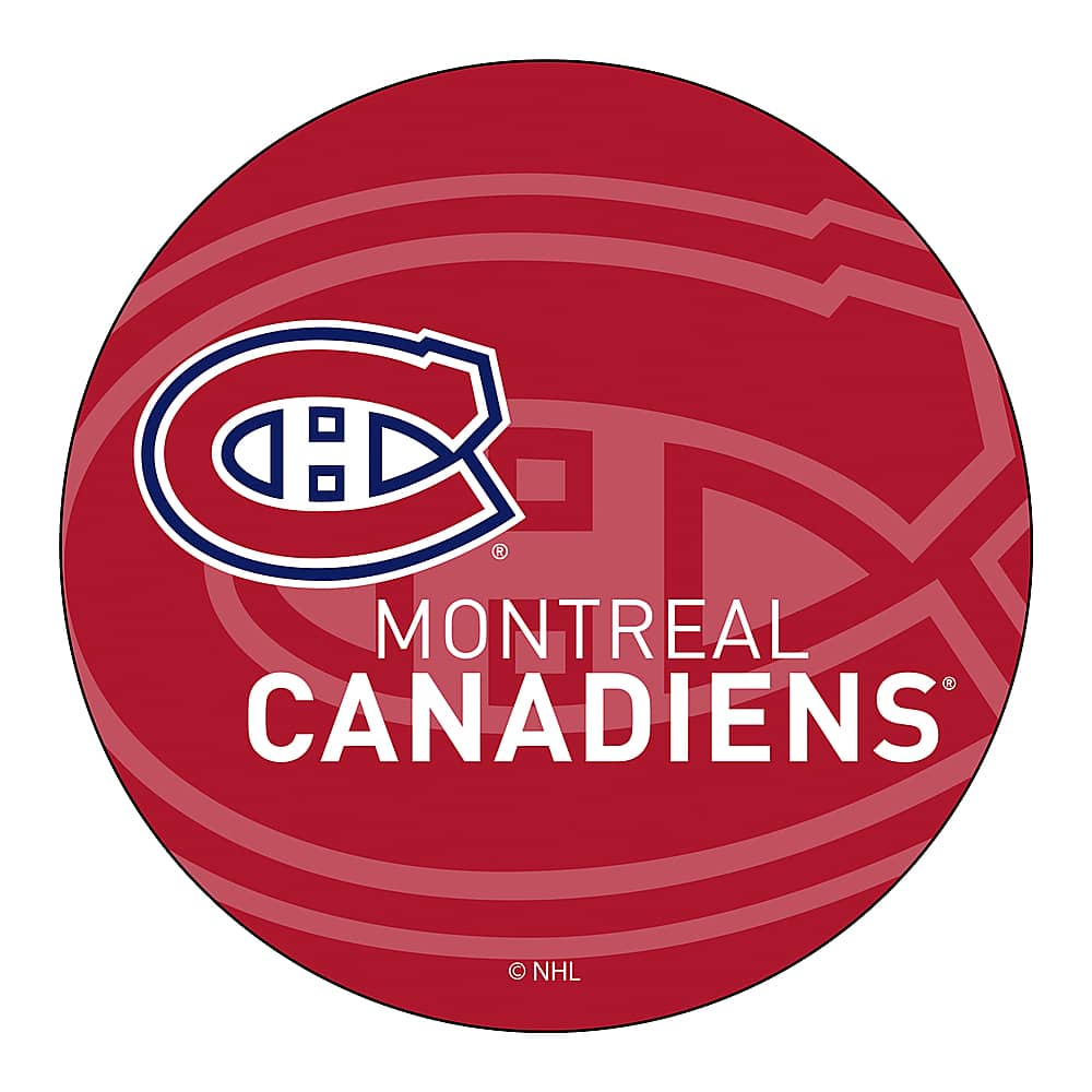 Best Buy: Montreal Canadiens NHL Watermark Padded Swivel Bar Stool Red ...