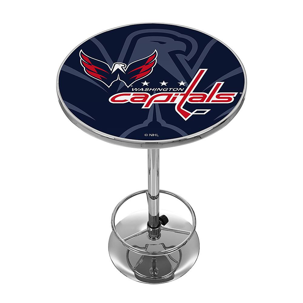 Washington Capitals NHL Watermark Chrome Pub Table - Red, Navy, White