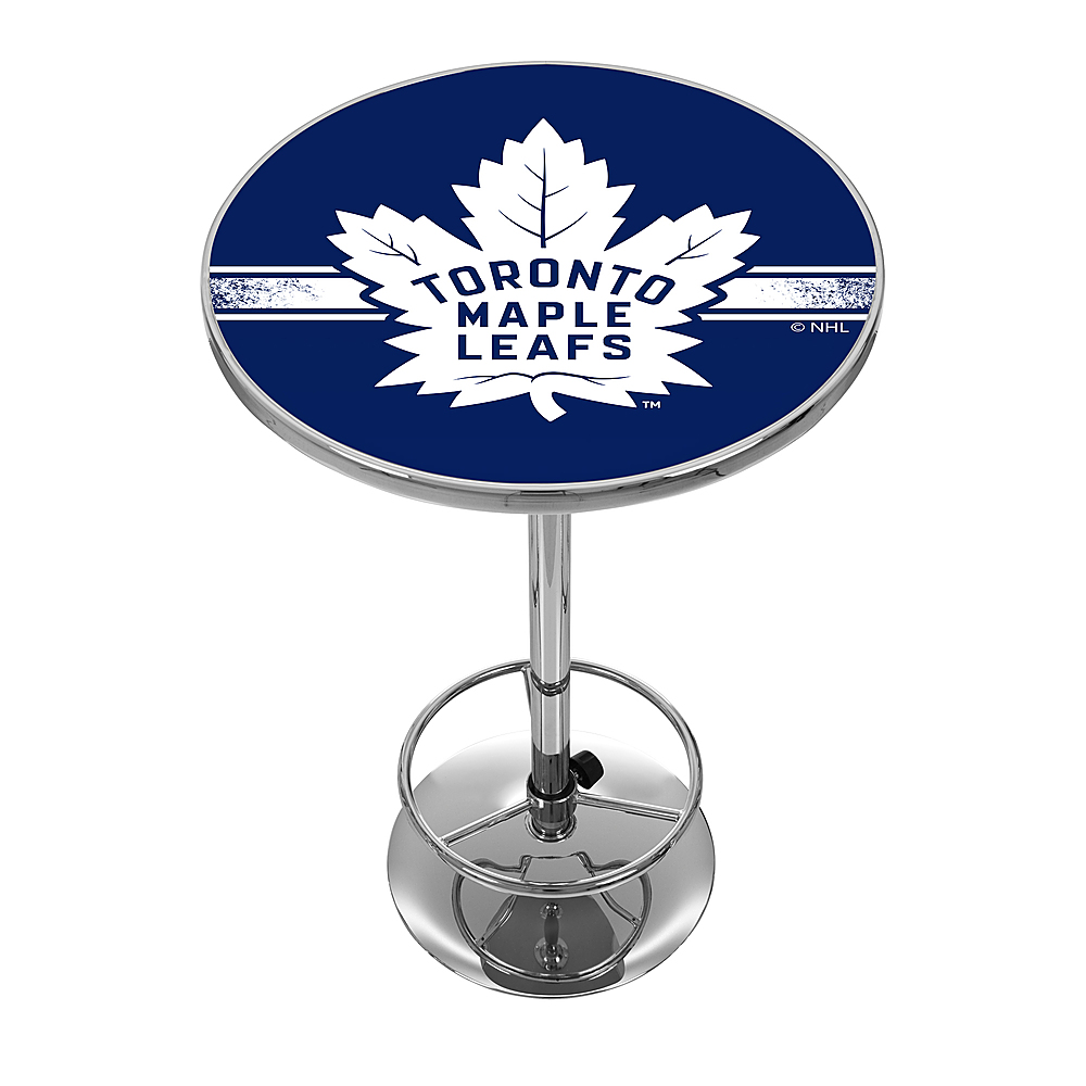 Toronto Maple Leafs NHL Chrome Pub Table - Blue, White