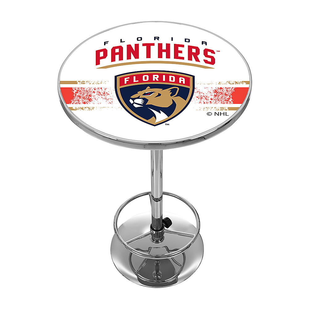 Florida Panthers NHL Chrome Pub Table - Red, Navy, Gold