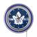 Alt View 12. NHL - Toronto Maple Leafs NHL Chrome Double Ring Neon Clock - Blue, White.