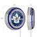Alt View 13. NHL - Toronto Maple Leafs NHL Chrome Double Ring Neon Clock - Blue, White.