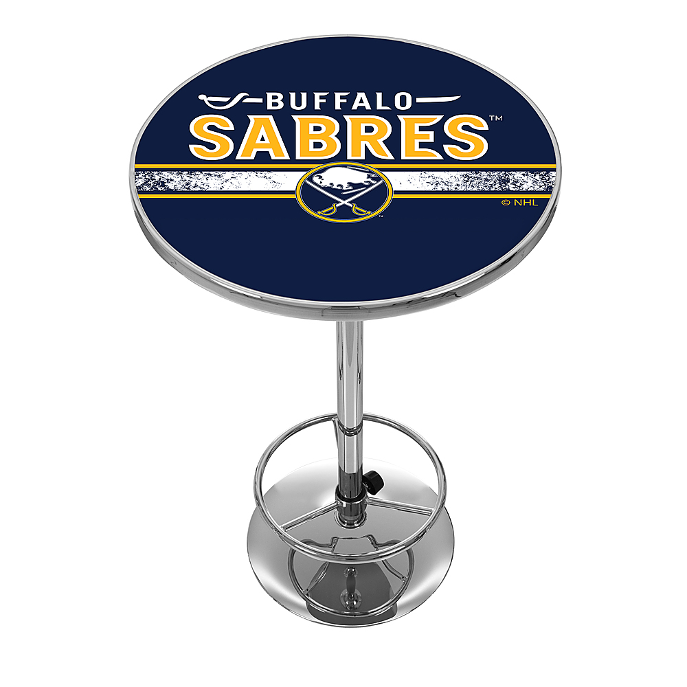 Buffalo Sabres NHL Chrome Pub Table - Blue, Gold, White