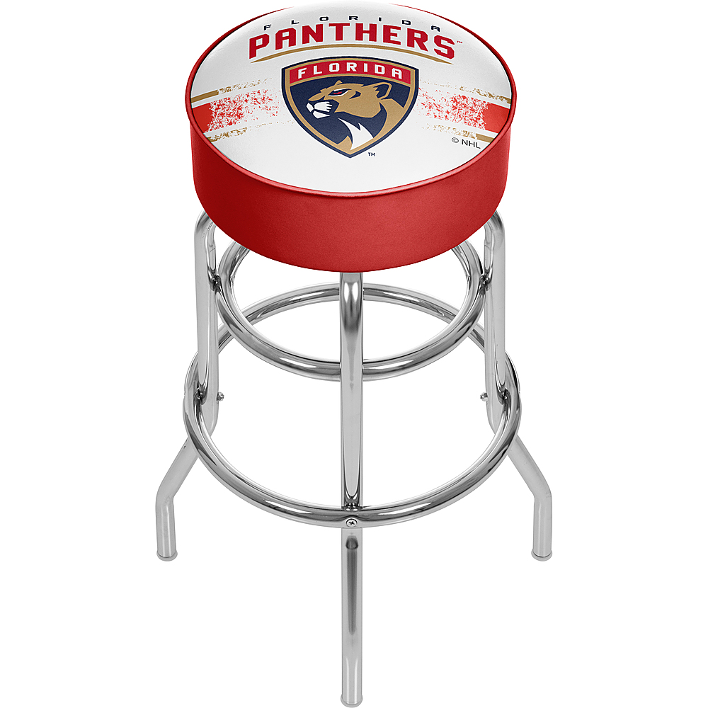 Florida Panthers NHL Padded Swivel Bar Stool - Red, Navy, Gold