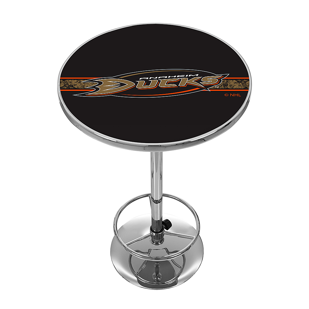 Anaheim Ducks NHL Chrome Pub Table - Black, Orange, Gold