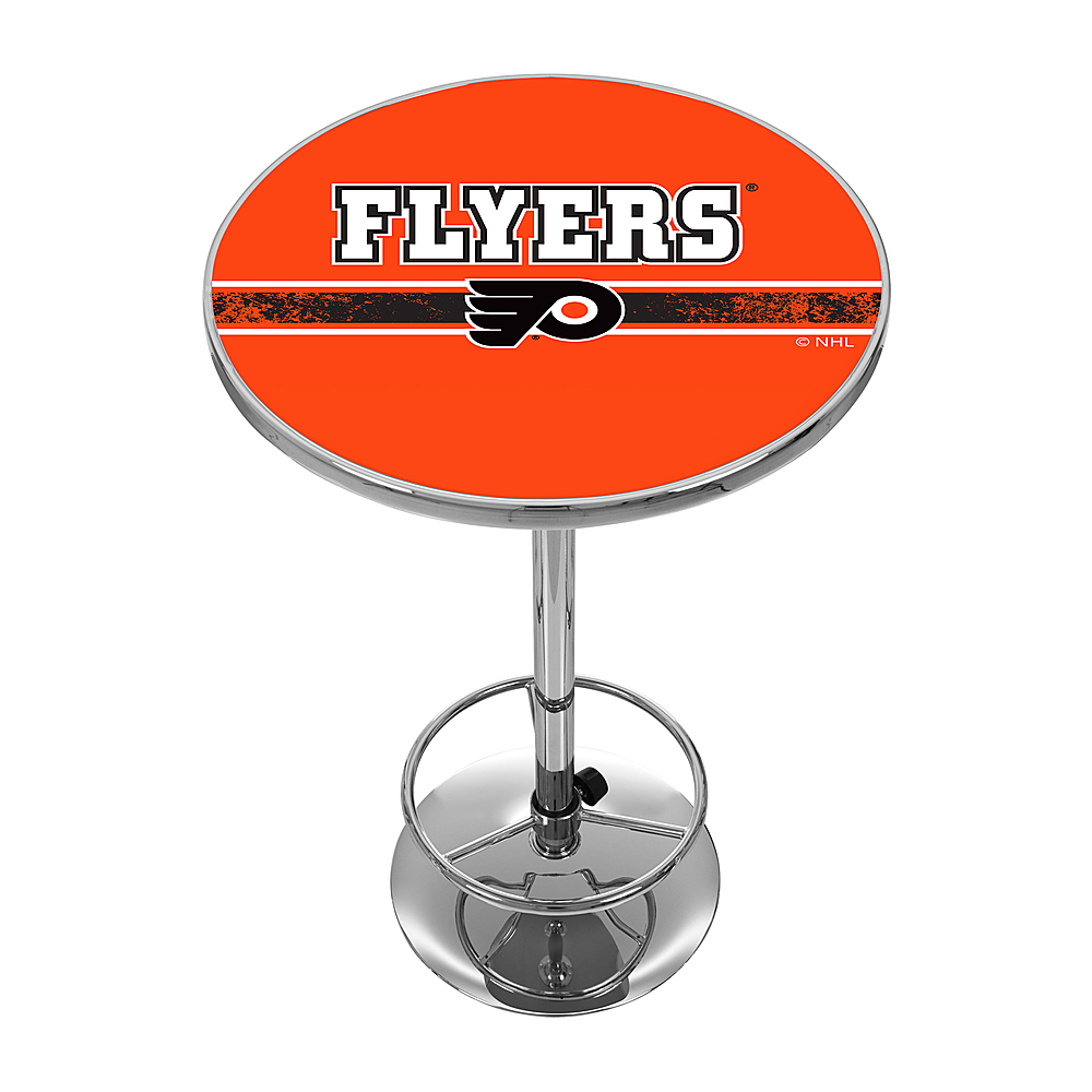 Philadelphia Flyers NHL Fade Chrome Pub Table - Orange, Black, White