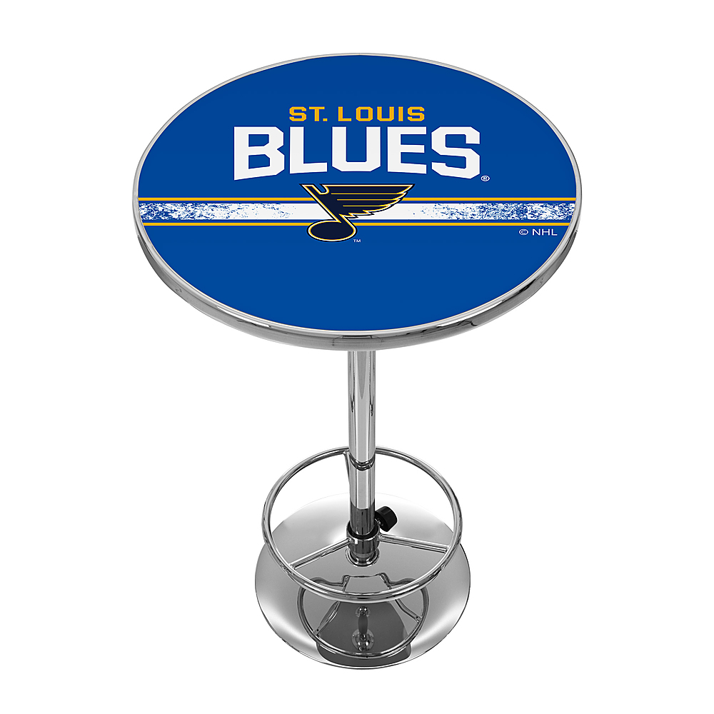 St. Louis Blues NHL Chrome Pub Table - Blue, Gold, White