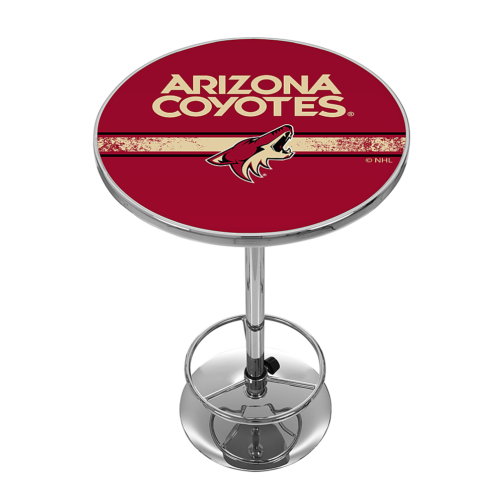 Arizona Coyotes NHL Chrome Pub Table - Red, Sand, Black