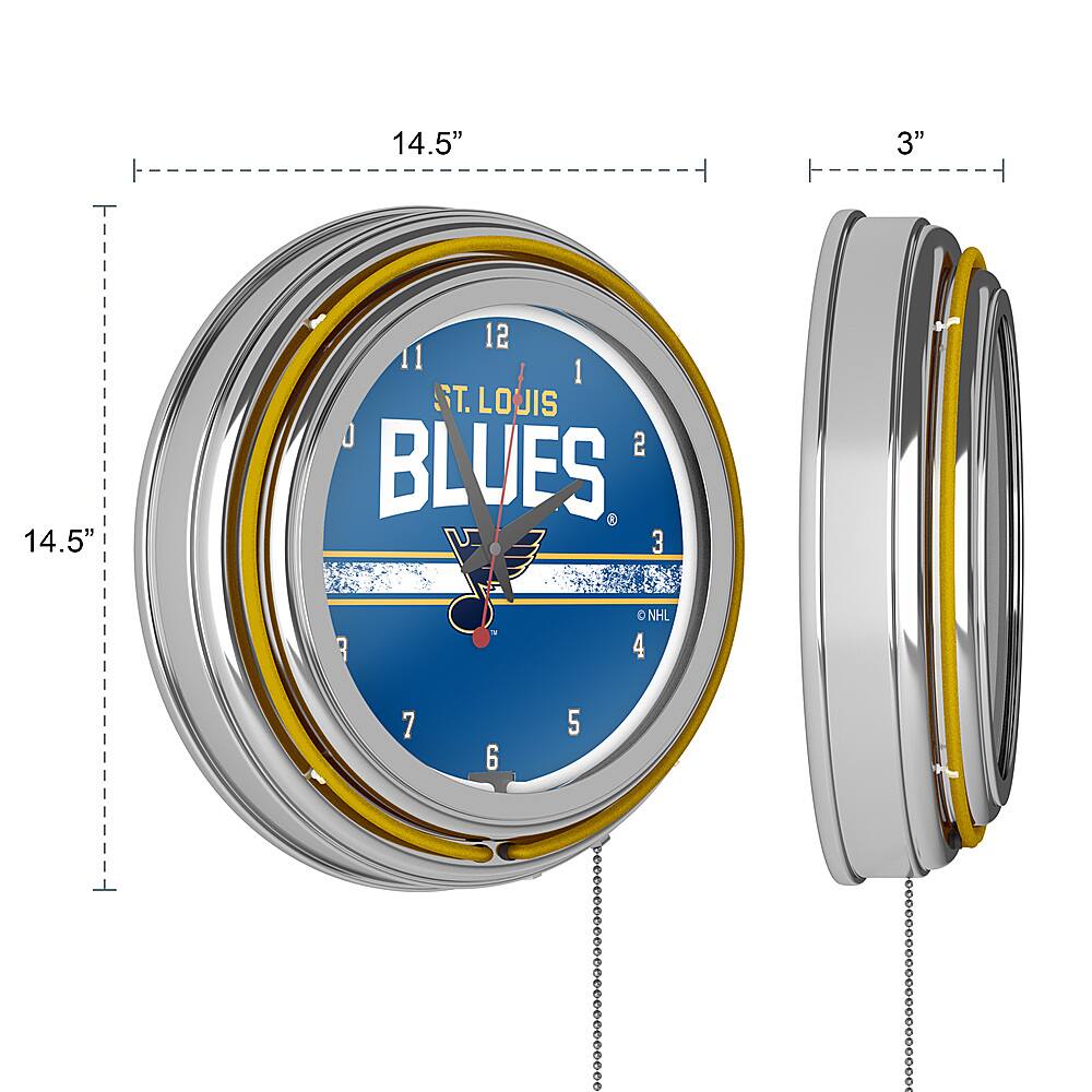 St. Louis Blues NHL Neon Clock