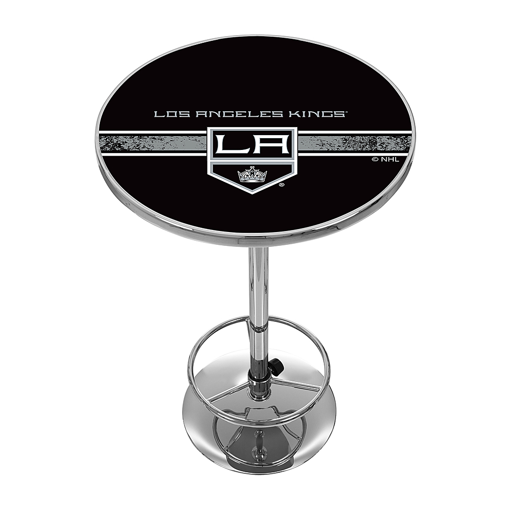 Los Angeles Kings NHL Chrome Pub Table - Silver, Black, White